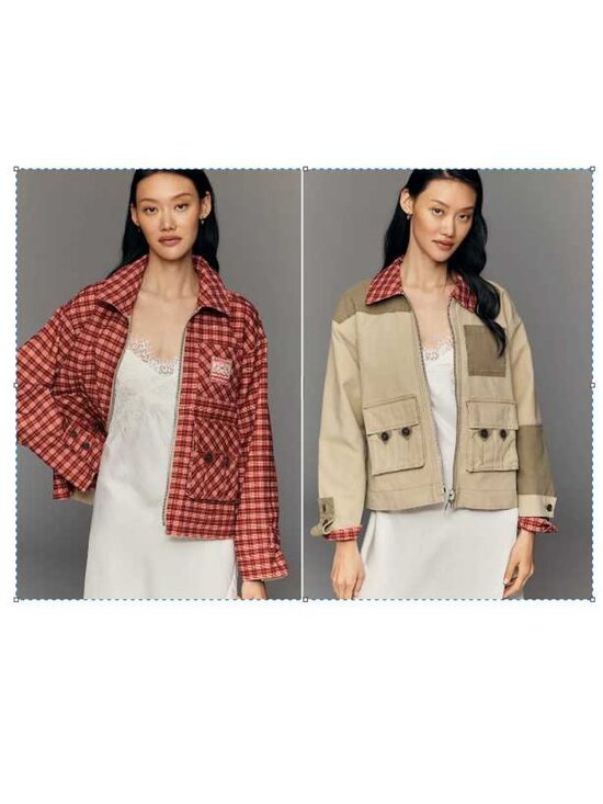 Damson Madder Jackets & Blazers - New 12 (UK 16) Damson Madder x Anthropologie reversible Marcelle barn jacket